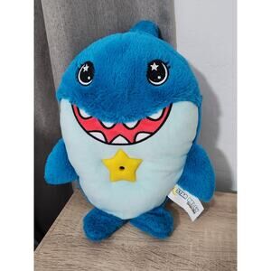 Star Belly Dream Lites Blue Baby Shark Night Light Cuddly Stuffed Animal Toy 13"
